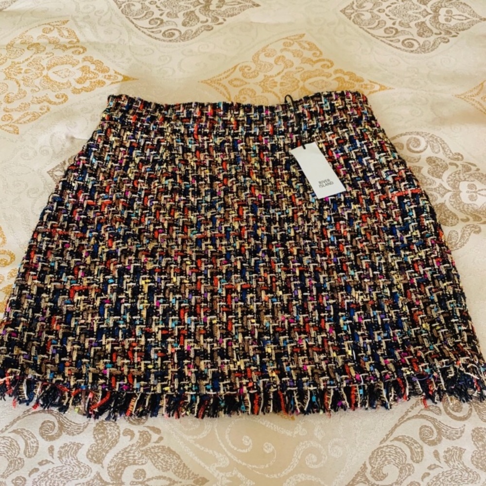 River Island Tweed Mini Skirt